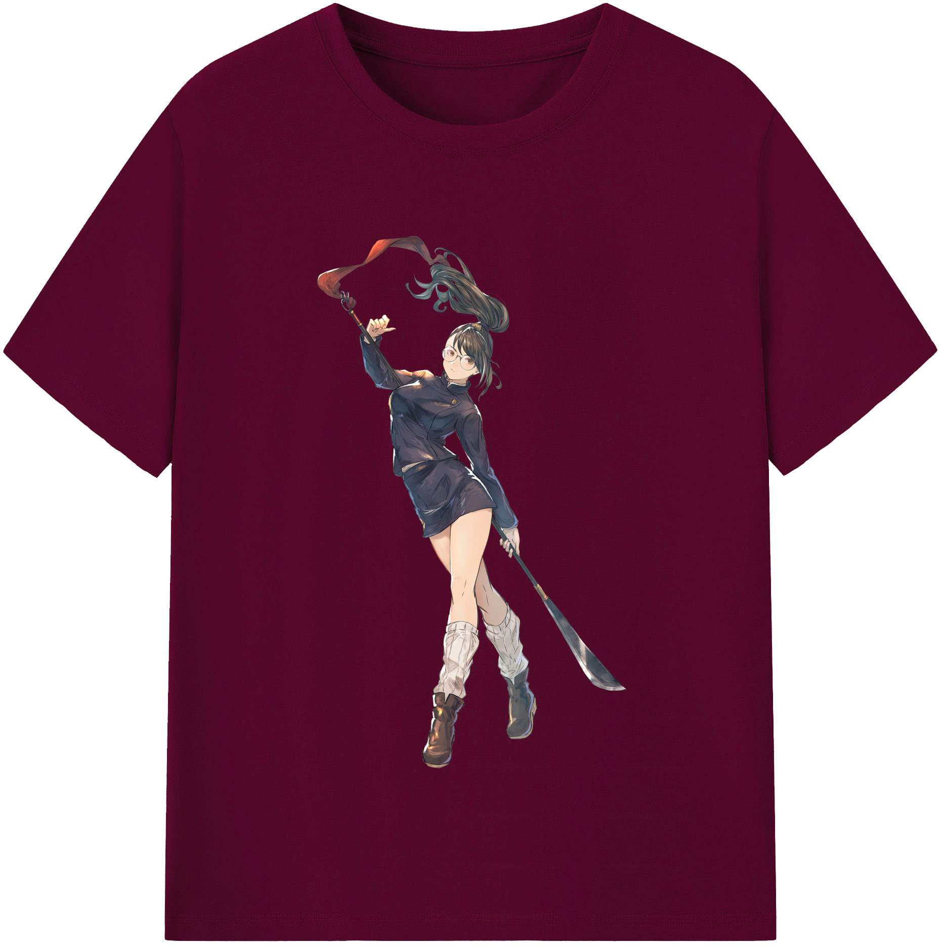 （画像用） 呪術廻戦 Jujutsu Kaisen レディースカジュアルプリントTシャツ（綿100％）